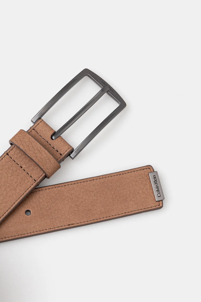 Kožený opasok Calvin Klein K50K512649 hnedá SS25