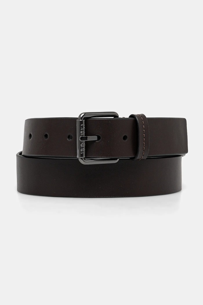 Kožený opasok Calvin Klein hnedá K50K512650
