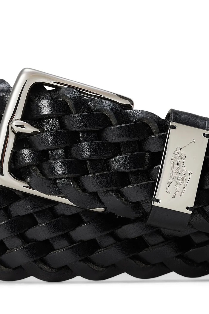 Polo Ralph Lauren pasek skórzany 405931713 czarny SS25