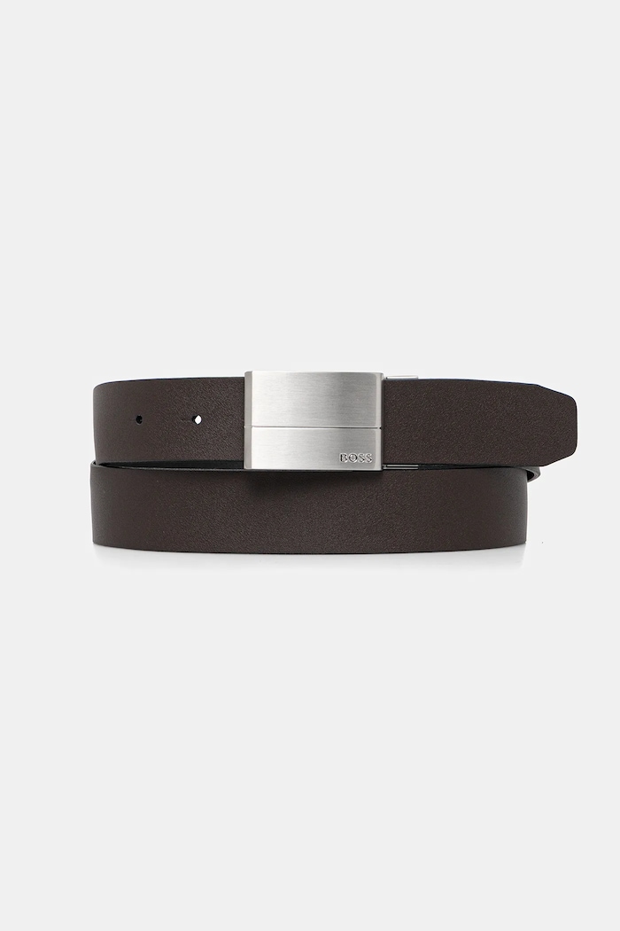 BOSS Curea reversibilă pentru bărbați din piele negru 50537100