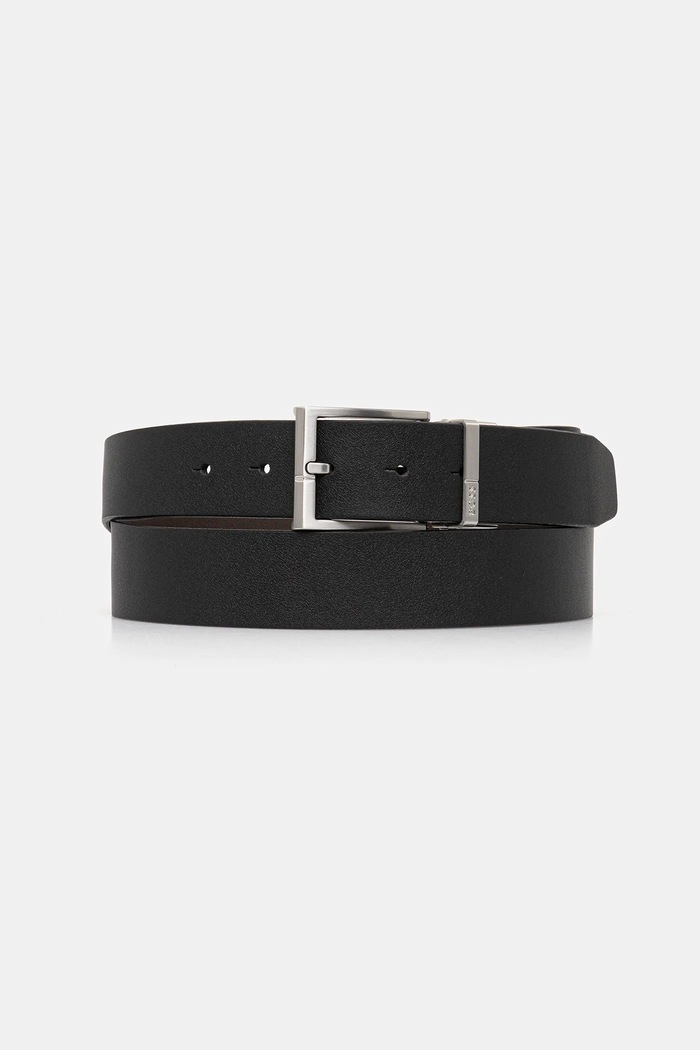 BOSS Curea reversibilă pentru bărbați din piele 50537100 negru SS26