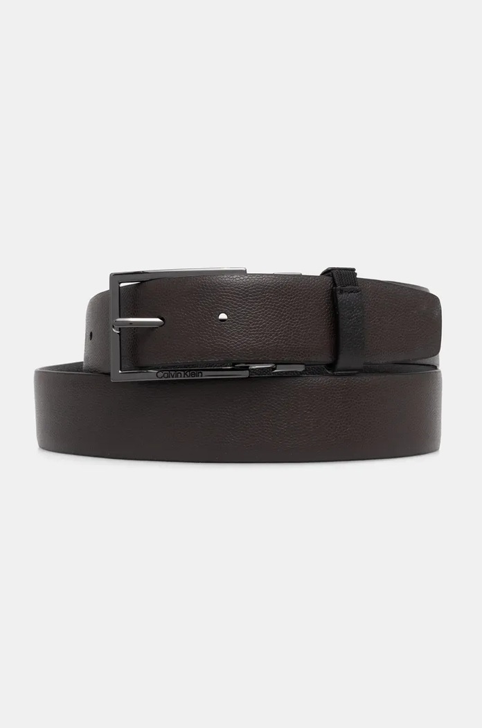 Αναστρέψιμη δερμάτινη ζώνη Calvin Klein K50K512842 μαύρο SS25