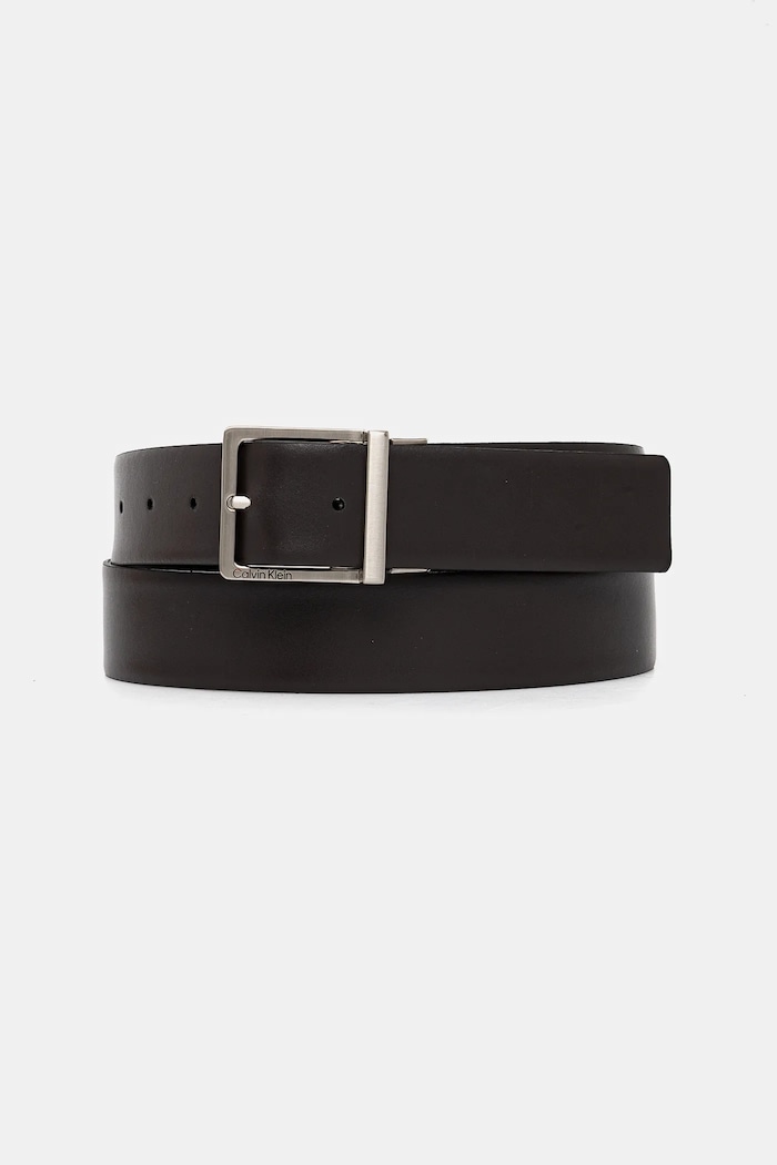 Calvin Klein curea de piele cu doua fete negru K50K512836