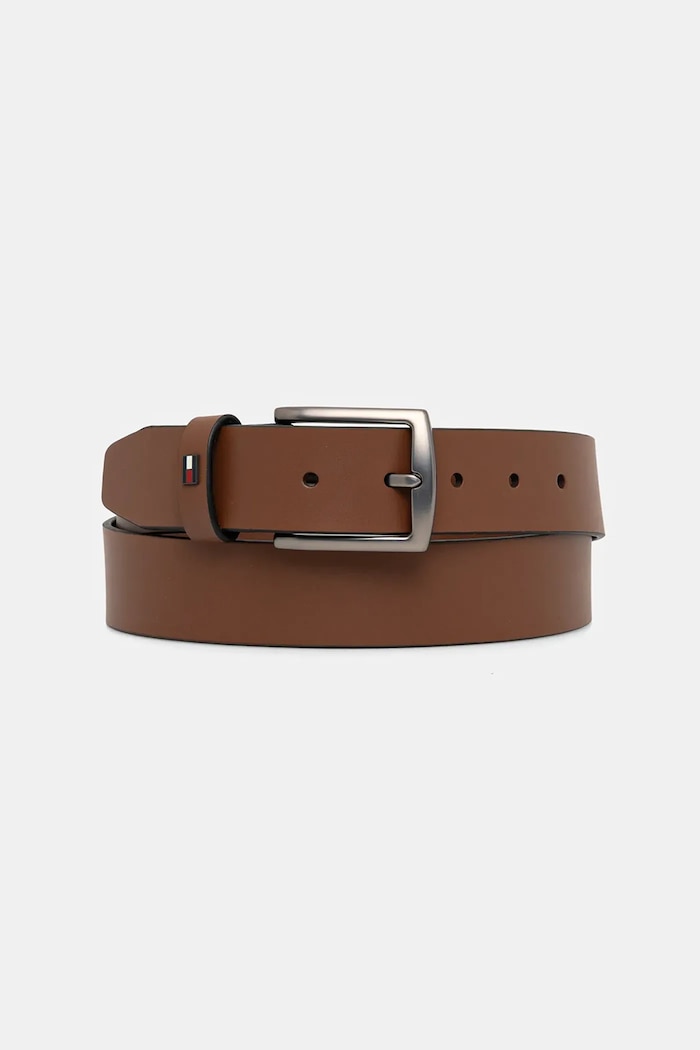 Tommy Hilfiger ζώνη ανδρική δερμάτινη καφέ AM0AM13536