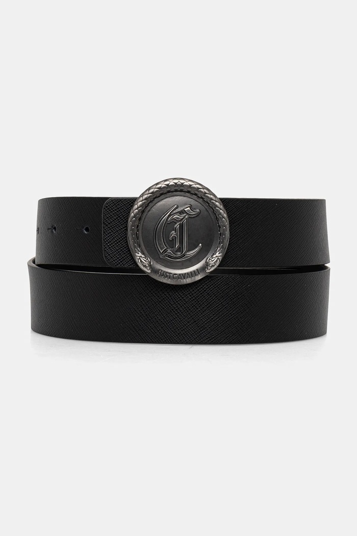 Just Cavalli curea de piele cu două fețe Gift Box negru 78QA6F60.ZP300