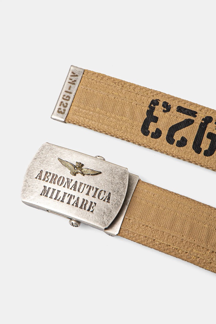 Aeronautica Militare pasek CI317CT3585 beżowy SS25