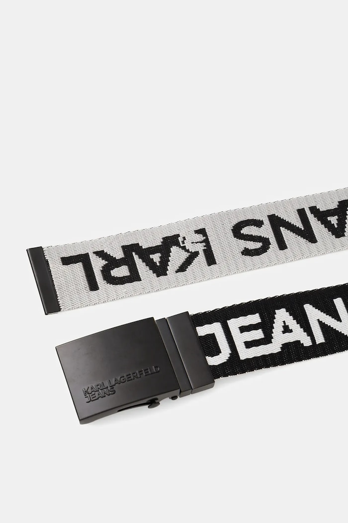 Karl Lagerfeld Jeans ζώνη διπλής όψης A1M33131 λευκό SS26