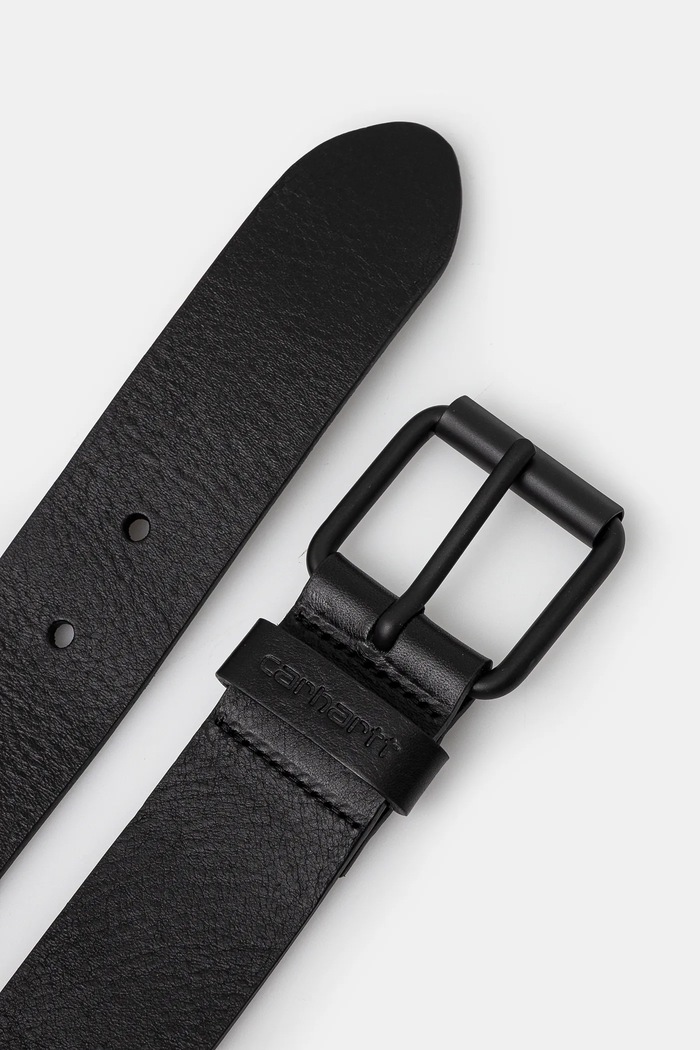 Carhartt WIP leather belt Script Belt I030992.00EXX black AW25