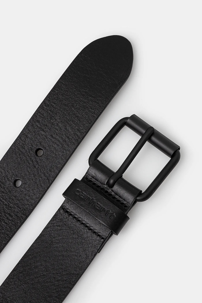Carhartt WIP leather belt Script Belt I030992.00EXX black AW25