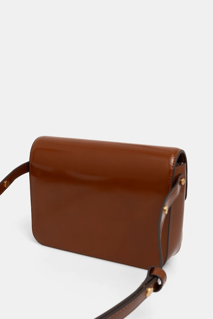 Doplnky Kožená kabelka Tory Burch Robinson 143122.223 hnedá