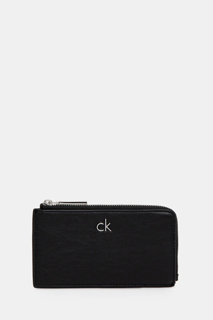 Peněženka Calvin Klein hladký černá K60K612848