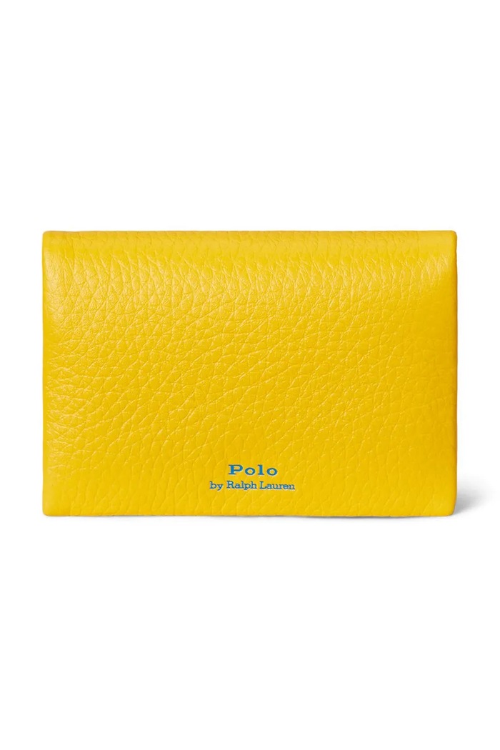 Polo Ralph Lauren portfel skórzany 427949873 żółty SS26