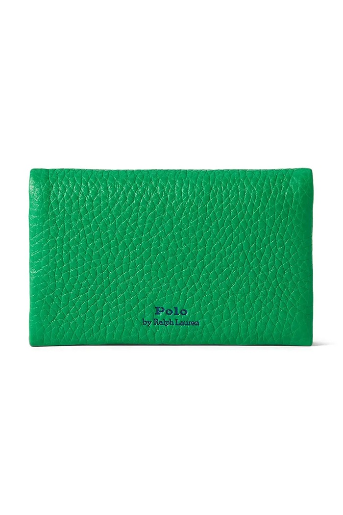 Polo Ralph Lauren portofel de piele 427949873 verde SS26