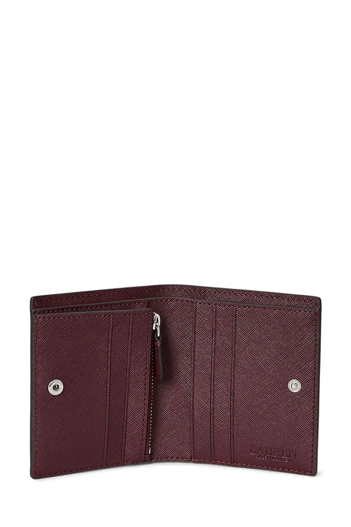 Doplňky Lauren Ralph Lauren Peněženka dámská kožená 432962112 burgundské