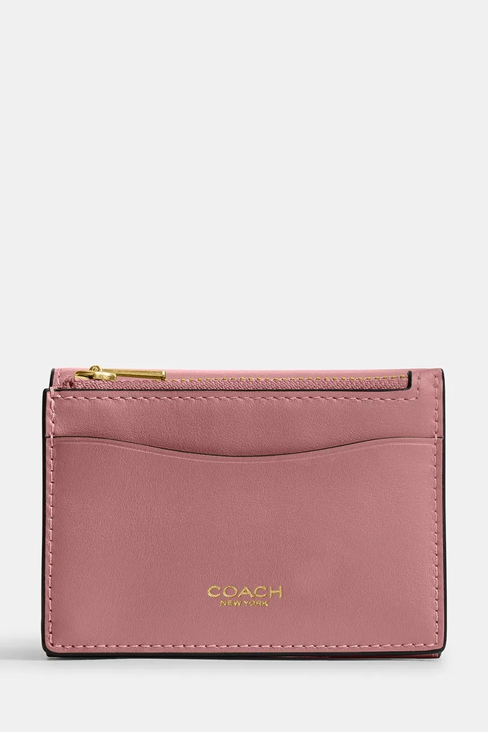 Kožená peňaženka Coach CZ111 ružová SS26