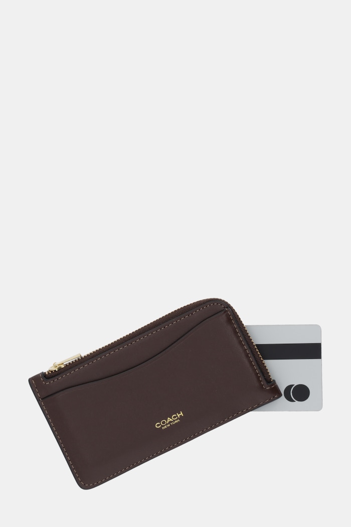 Accesorii Coach portofel pentru femei din piele CZ112 maro