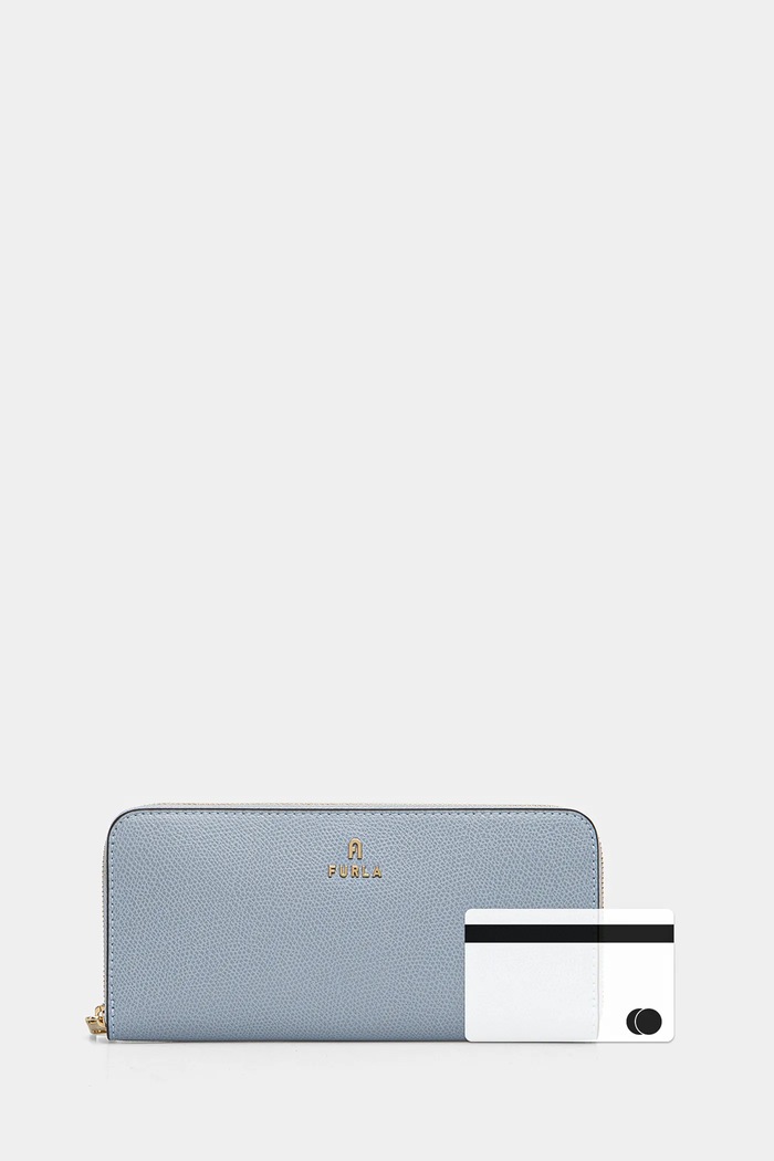 Furla portfel skórzany niebieski WP00313.ARE000.3593S