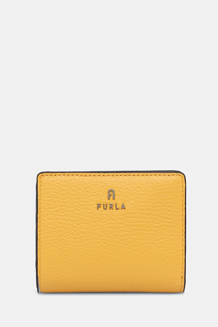 Furla portfel skórzany skóra licowa żółty WP00307.HSF000.CRE00