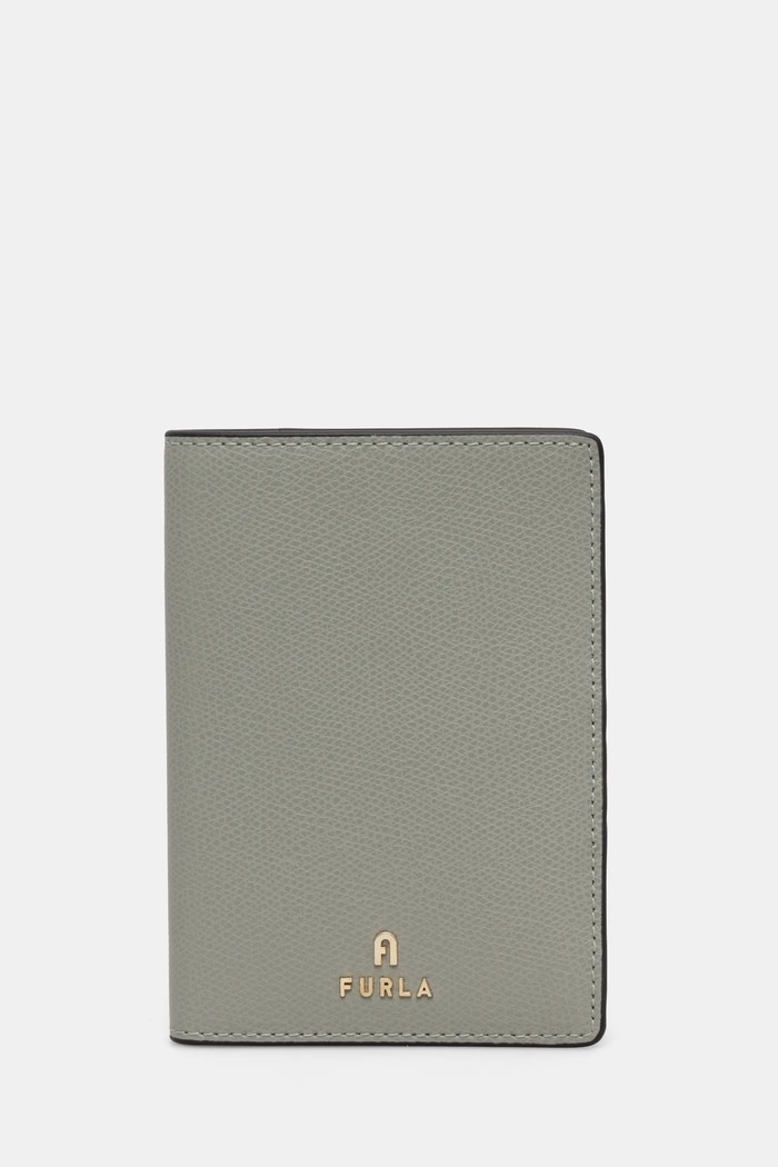Kožené pouzdro na pas Furla Dárkový box šedá WP00309.ARE000.3573S