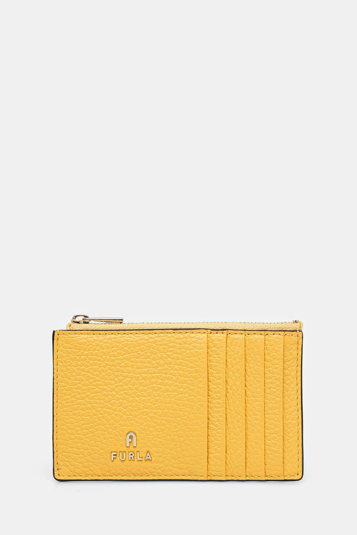 Furla portfel skórzany skóra licowa żółty WP00310.HSF000.CRE00
