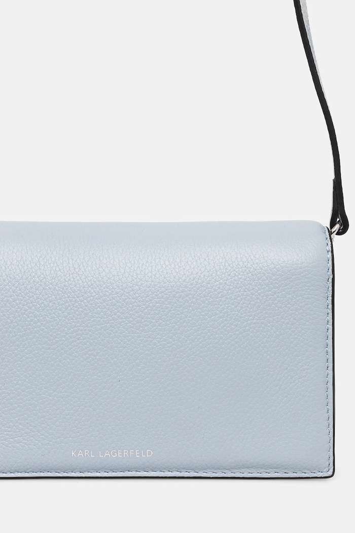Accesorii Karl Lagerfeld Poseta de piele A1W32037 albastru
