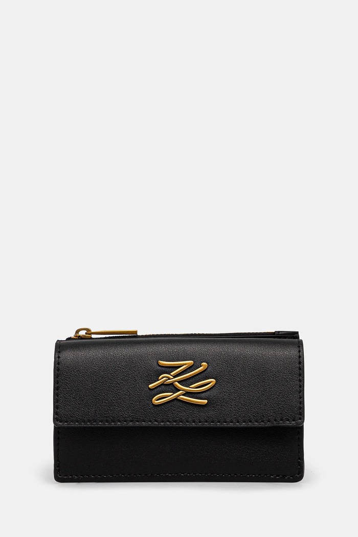 Karl Lagerfeld portfel skóra licowa czarny A1W32058