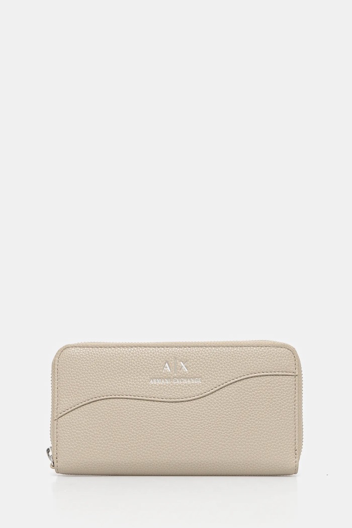 Портмоне Armani Exchange изкуствена кожа бежов 948068.CC783