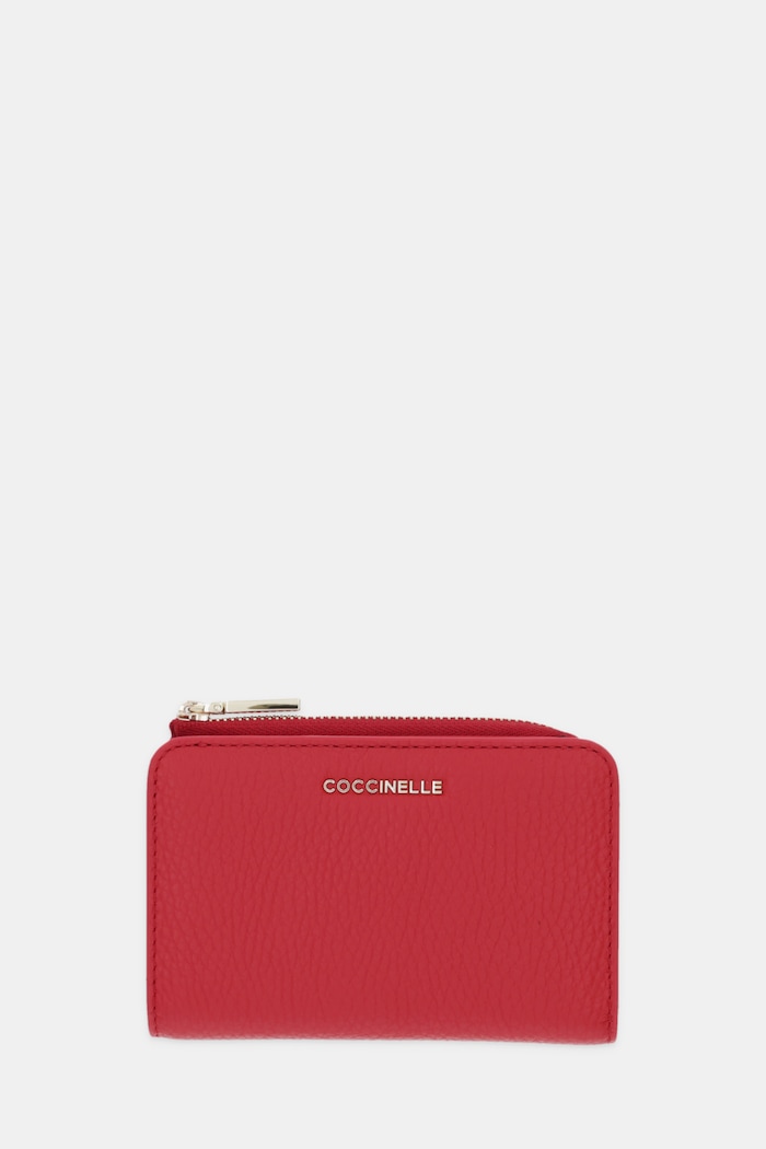 Coccinelle портфейл дамски от кожа червен E2.MW5.11.D1.01
