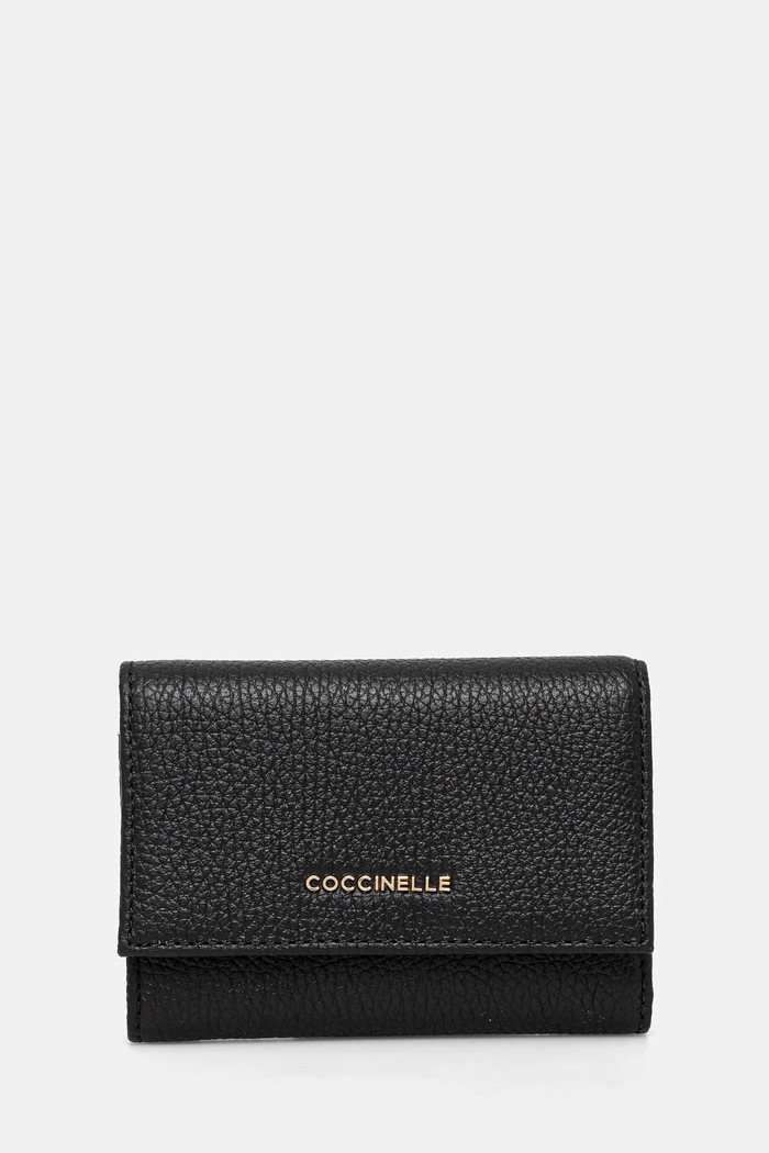 Coccinelle bőr pénztárca sima fekete E2.MW5.11.F0.01