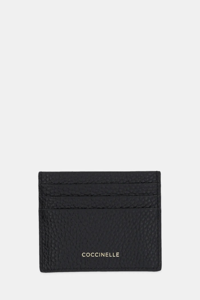Coccinelle carcasa din piele husă de card negru E2.SSL.12.01