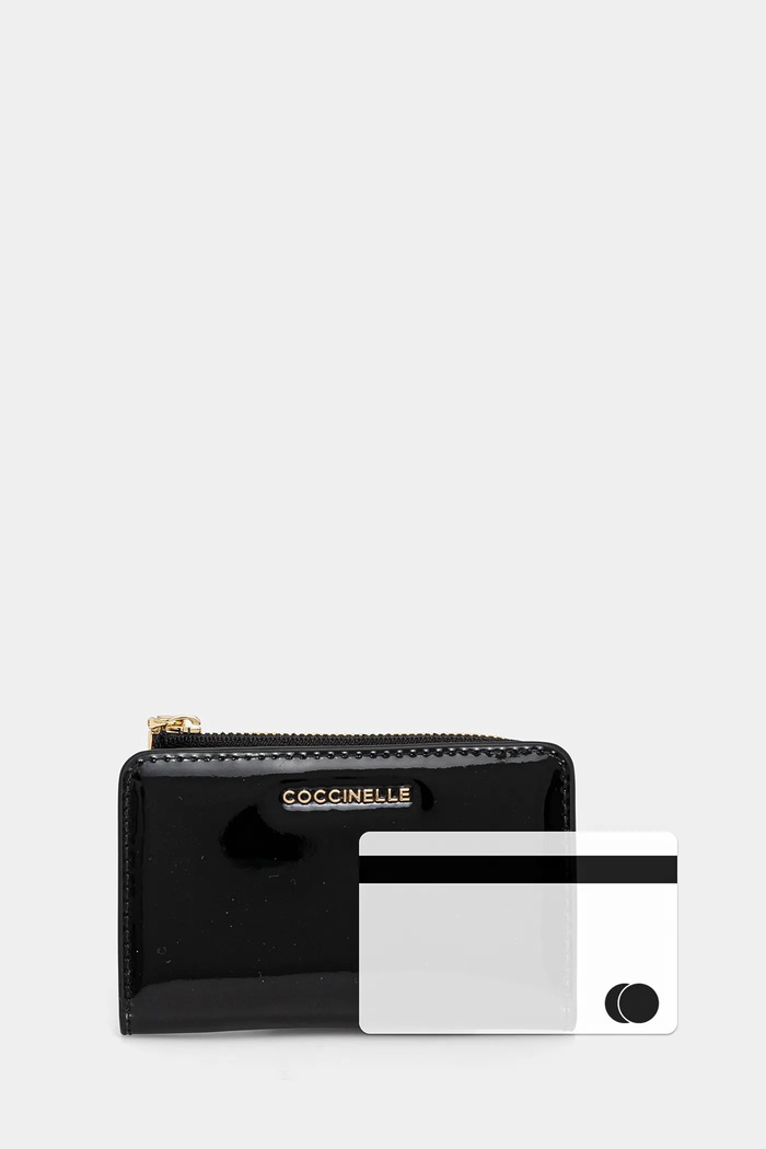 Кожен портфейл Coccinelle черен E2.SXC.17.01.01