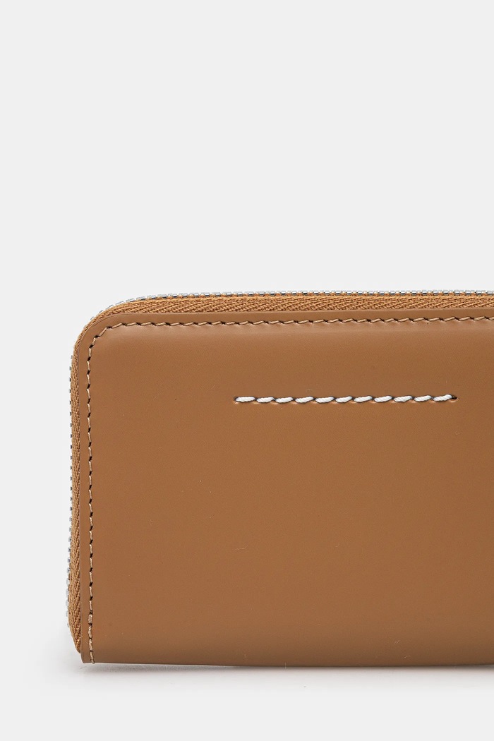 Accesorii MM6 Maison Margiela Portofel de piele SA6UI0016.P7183 maro
