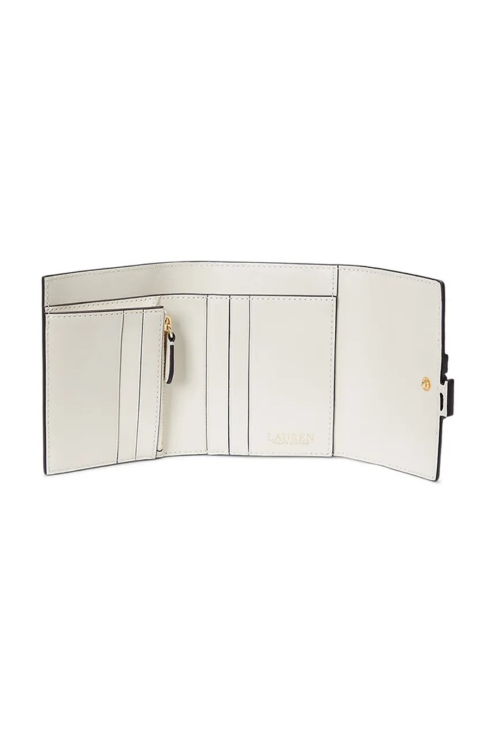 Akcesoria Lauren Ralph Lauren portfel skórzany 432966782 biały