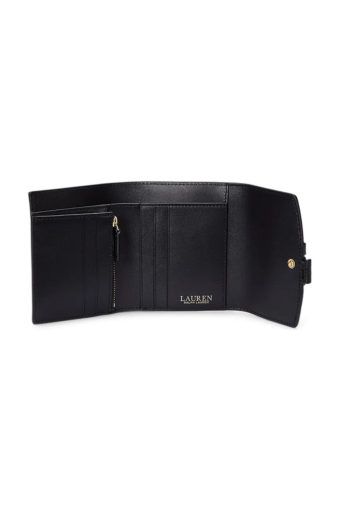 Akcesoria Lauren Ralph Lauren portfel skórzany 432966782 czarny