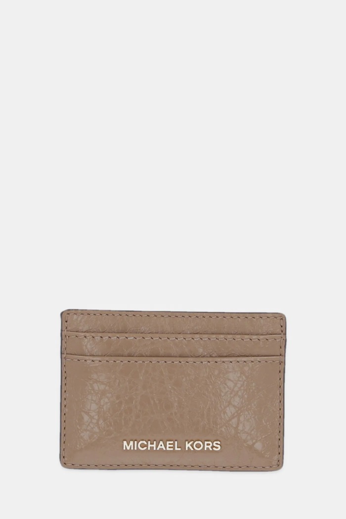 MICHAEL Michael Kors Husă din piele pentru carduri bej 32R5GJ6D1L