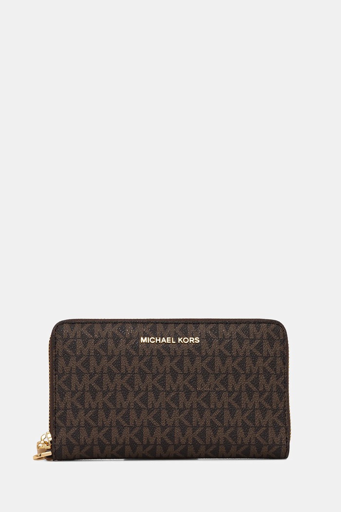 Πορτοφόλι MICHAEL Michael Kors συνθετικό καφέ 32F1GJ6E2B