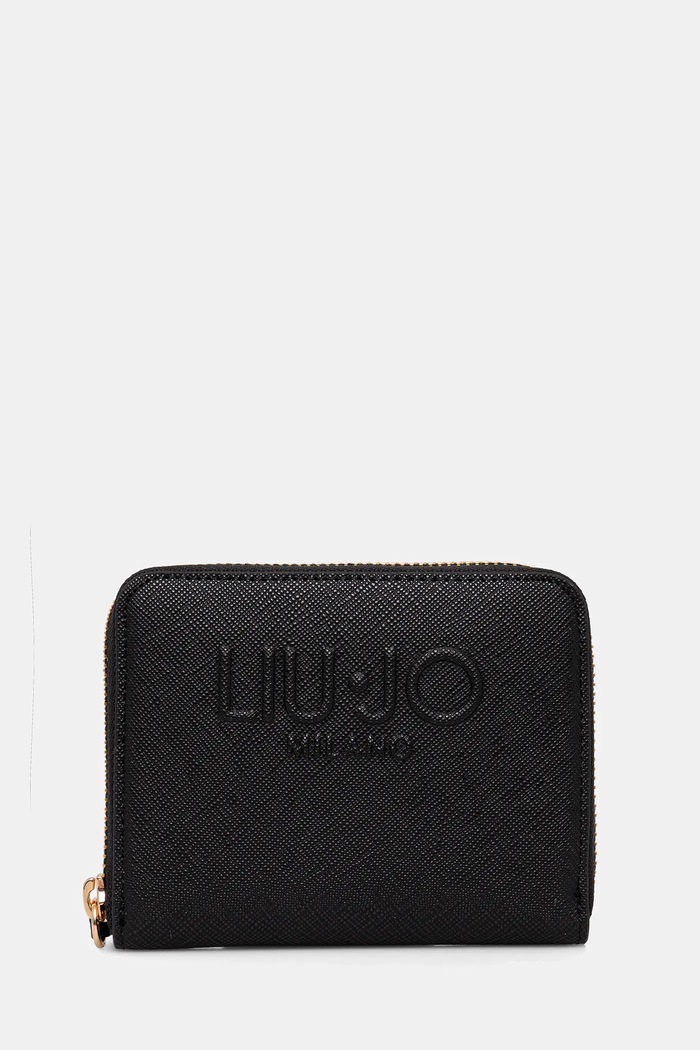 Liu Jo portafoglio finta pelle fiore nero AA5156.E0087