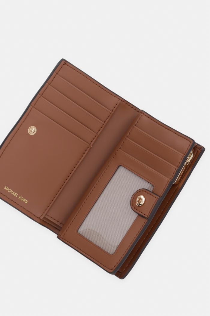 Akcesoria MICHAEL Michael Kors portfel damski skórzany 32S5GYTZ2L brązowy