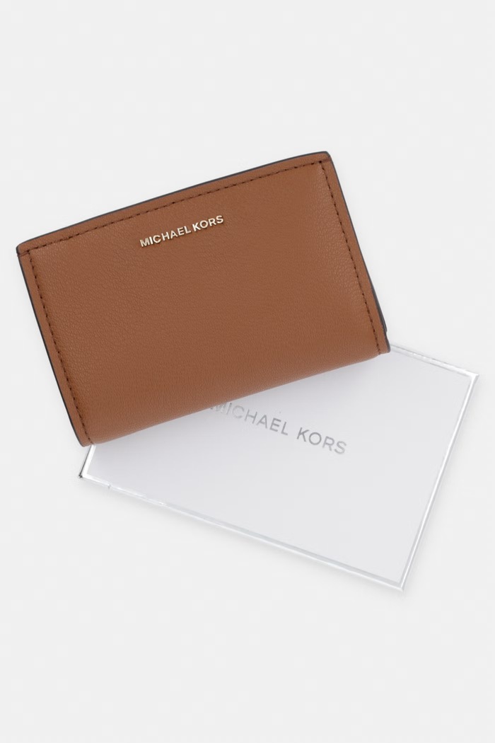 MICHAEL Michael Kors portfel damski skórzany brązowy 32S5GYTZ2L