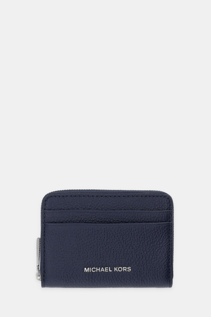 Кожен портфейл MICHAEL Michael Kors гладка кожа син 32T4SJ6Z5L