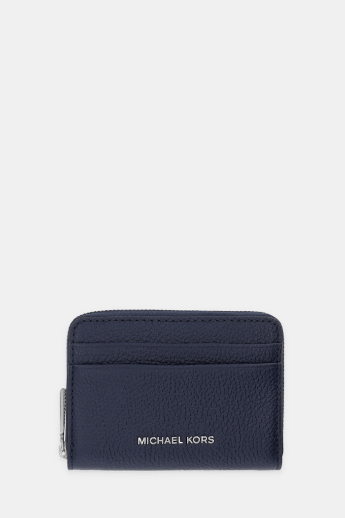 Кожен портфейл MICHAEL Michael Kors гладка кожа син 32T4SJ6Z5L