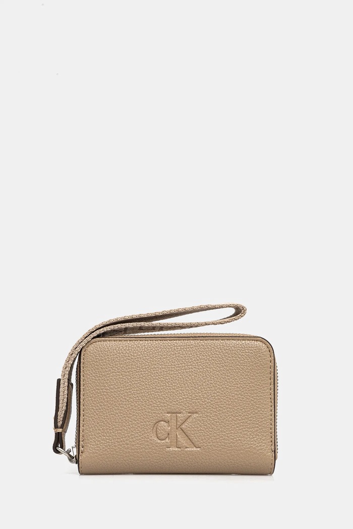 Портмоне Calvin Klein Jeans изкуствен бежов LV04K1024G