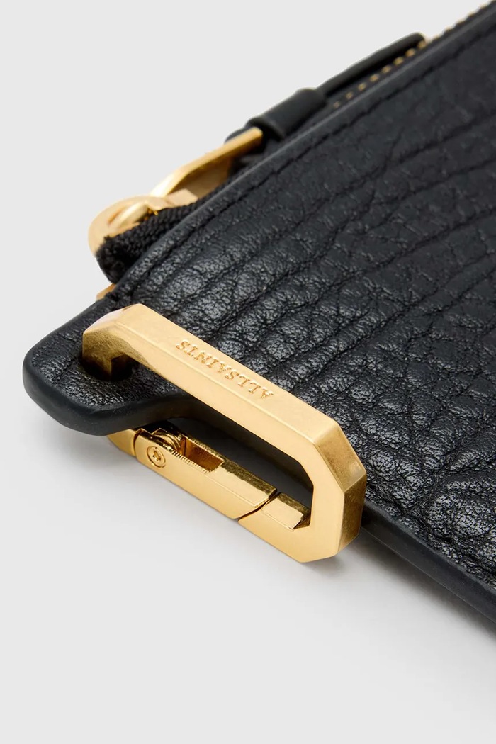Kožená peněženka AllSaints REMY W260XC černá