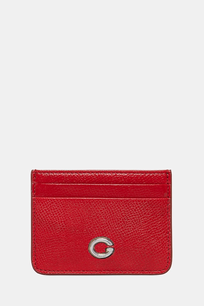 Δερμάτινη θήκη για κάρτες Guess θήκη για κάρτες κόκκινο RW1762.P5201