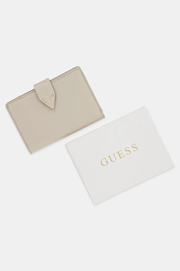 Guess portfel skórzany MIRIAM RW1772.P5201 beżowy
