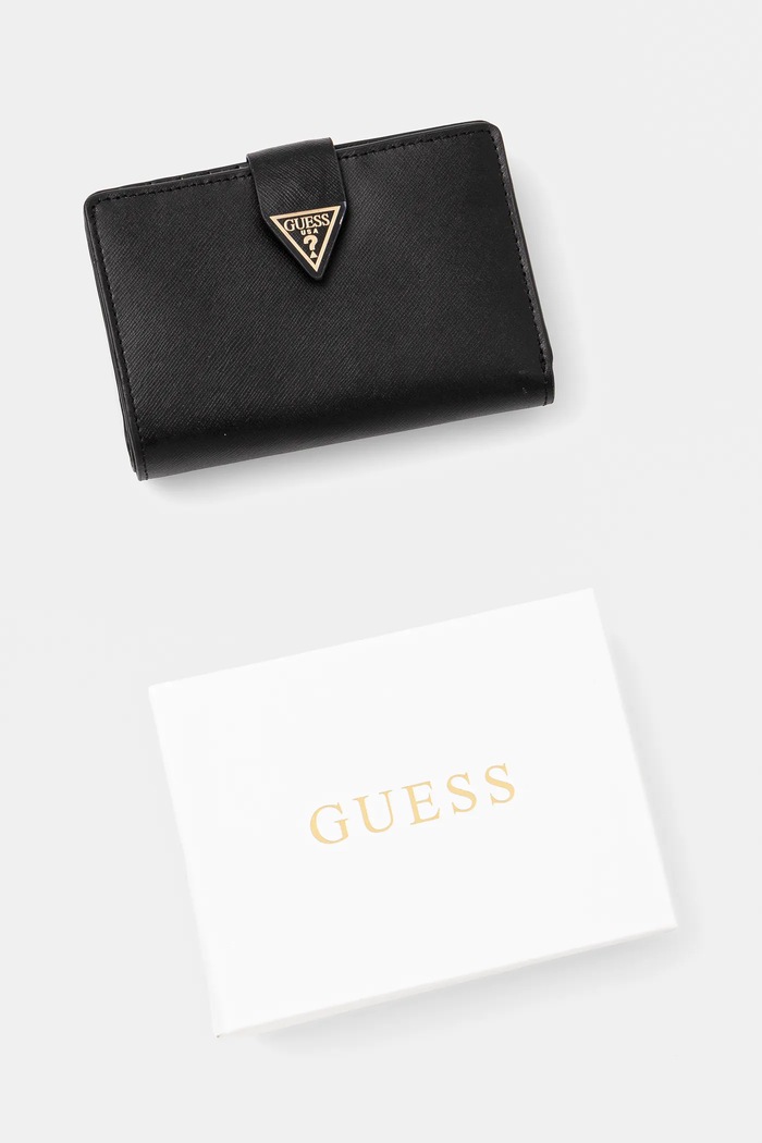 Guess portfel skórzany MIRIAM RW1772.P5201 czarny