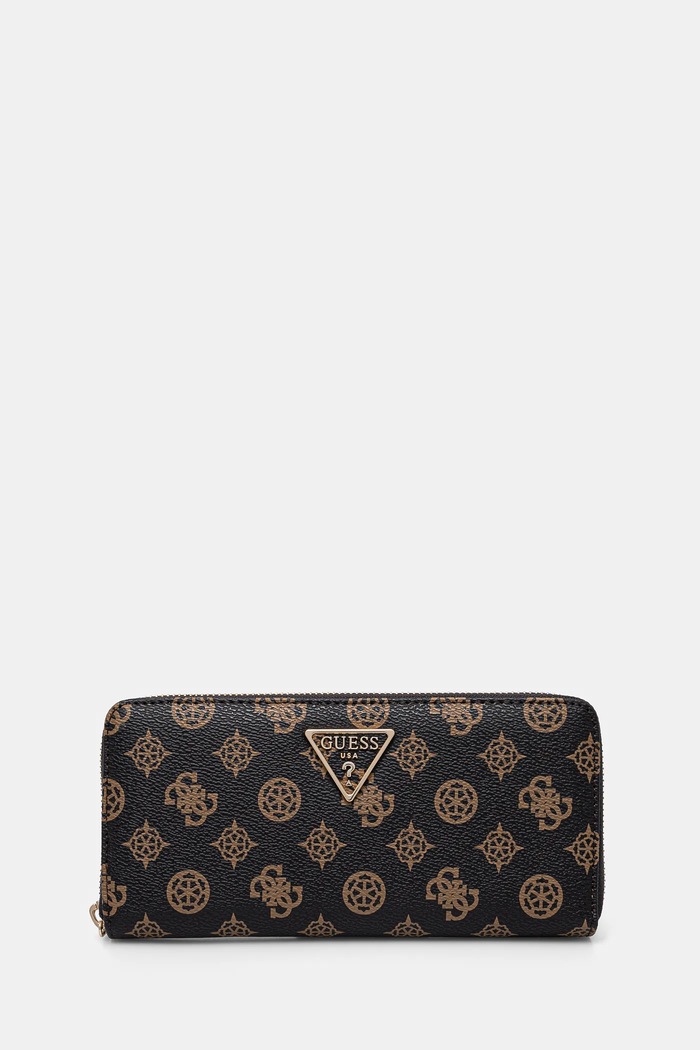 Guess portfel LAUREL imitacja skóry licowej brązowy SWPG85.00146