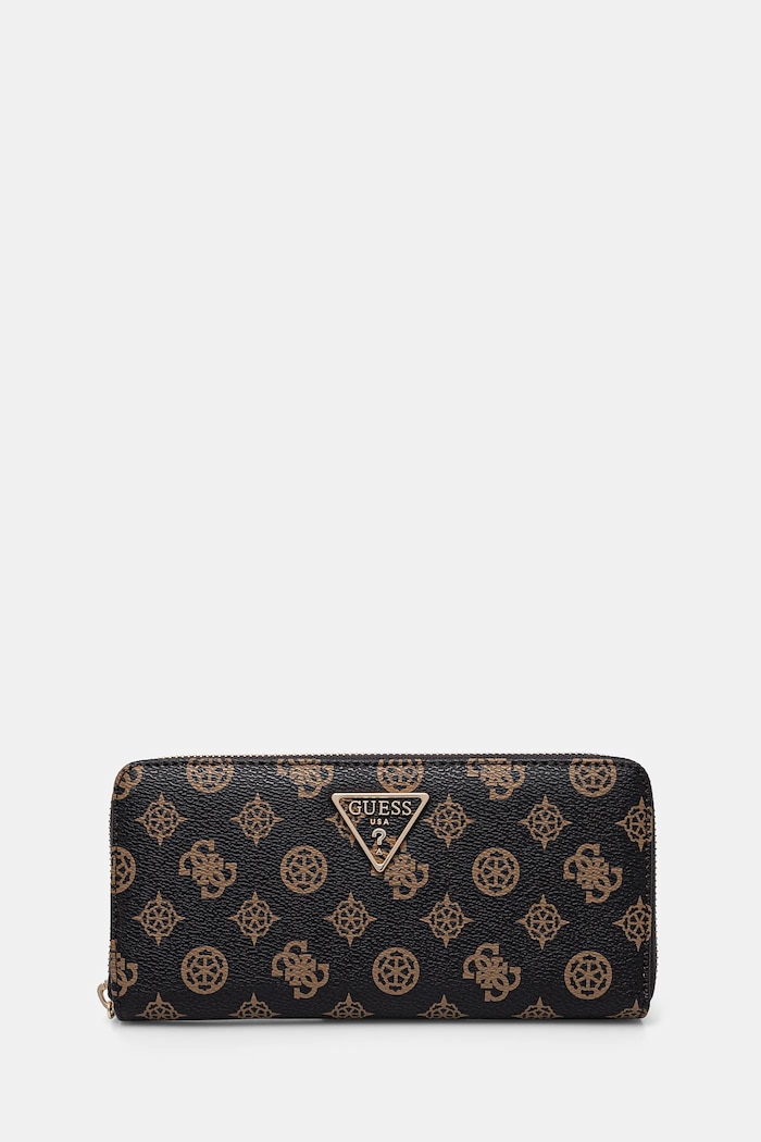 Guess portfel LAUREL imitacja skóry licowej brązowy SWPG85.00146
