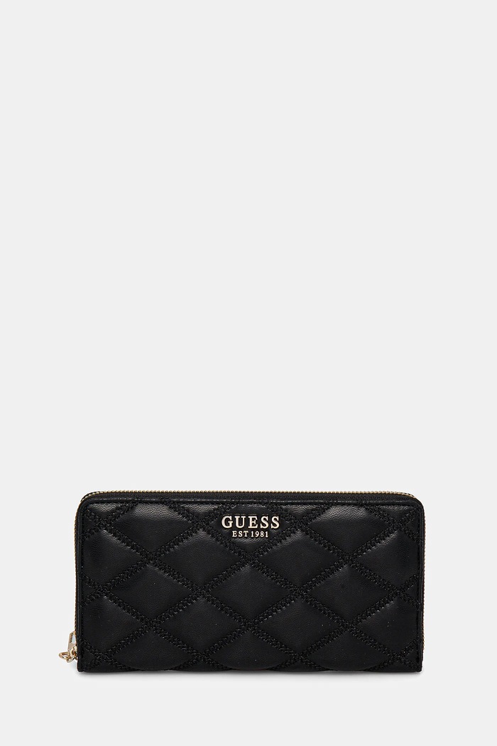 Peněženka Guess TAMSIN přírodní kůže černá SWQG96.32163