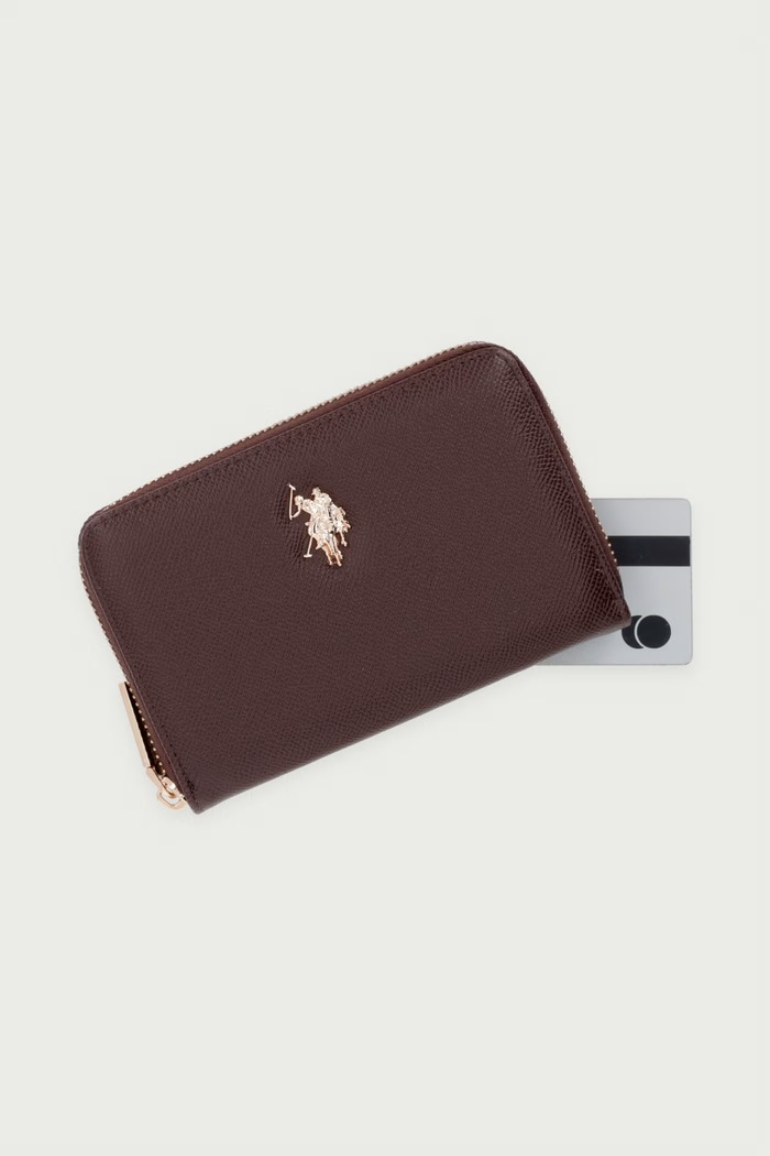 Portfel z imitacji skóry Jones U.S. Polo Assn. WEUJE8659WVP brązowy